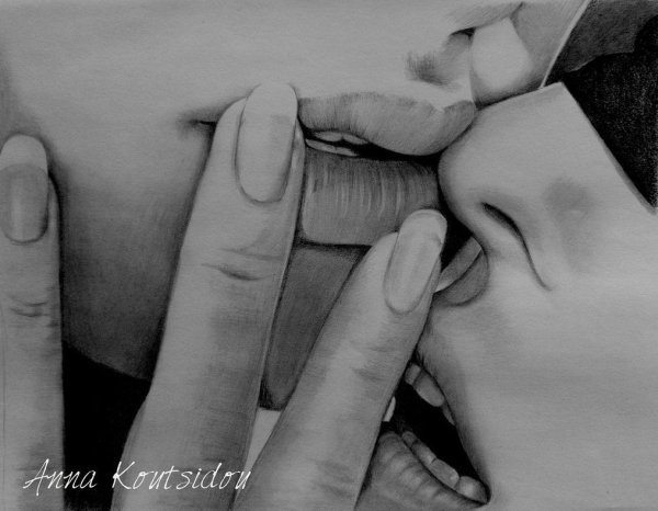 Оральные ласки черно белое