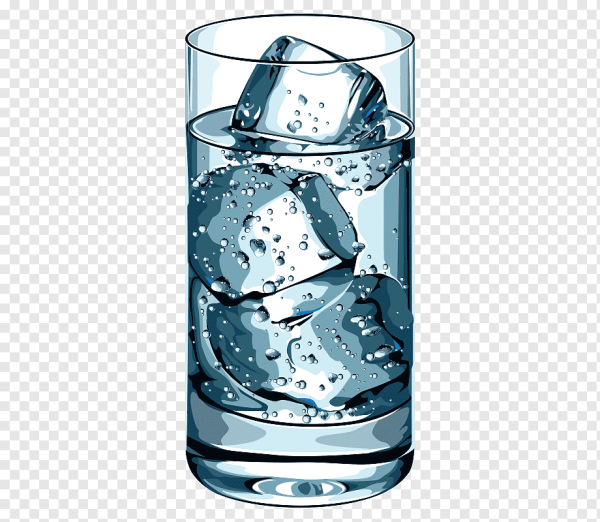 Стакан воды со льдом