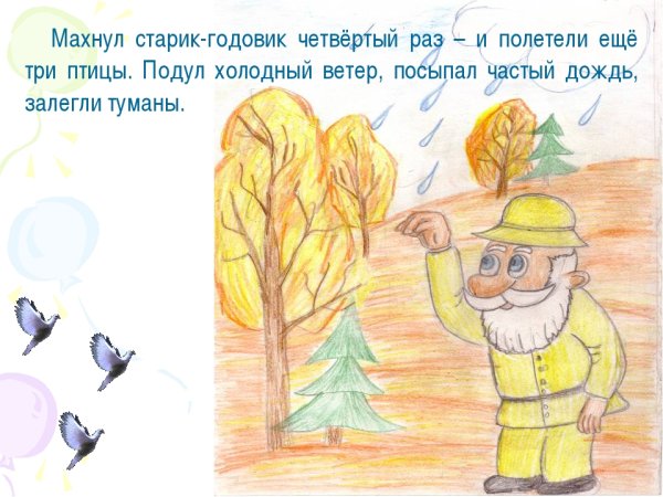 Старик годовик рисунки детей