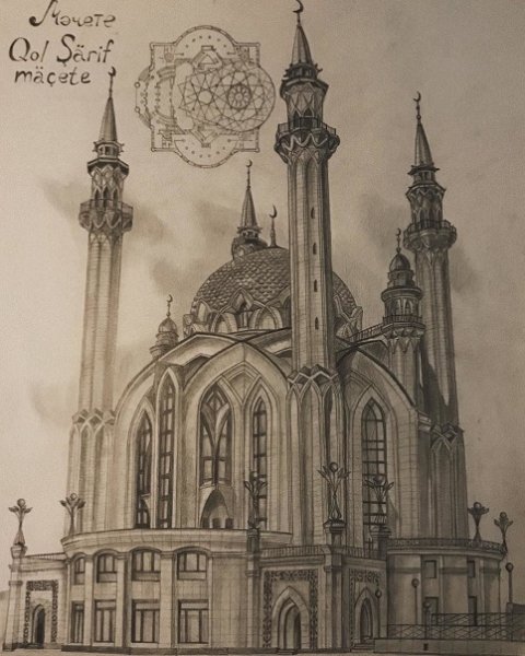 Фасады мечети кул Шариф