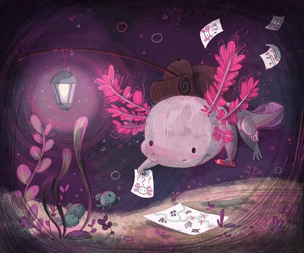 Floofyfluff аксолотль