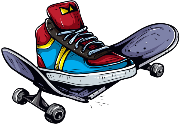 Нарисовать скейт