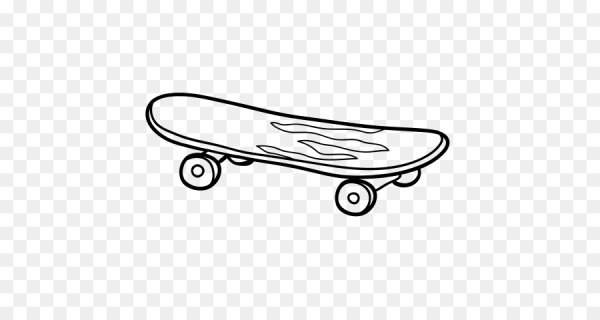 Скейтбордист карандашом