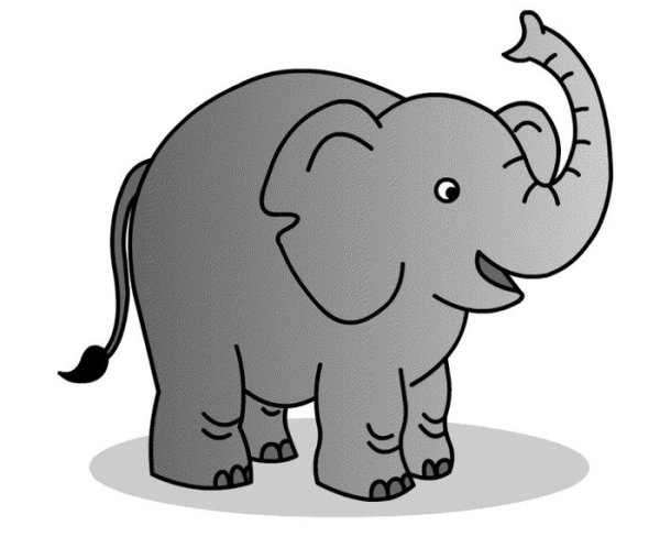 Слон рисунок