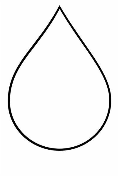 Капля трафарет