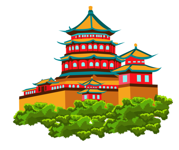 Пагода китайская архитектура рисунок