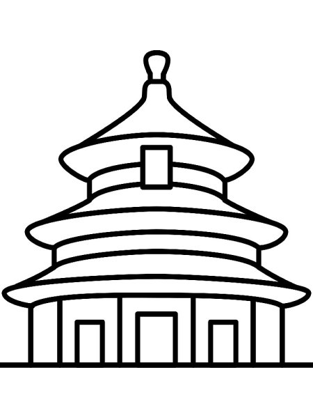 Китайская пагода вектор