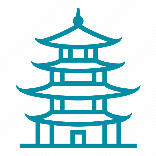 Китайский домик раскраска