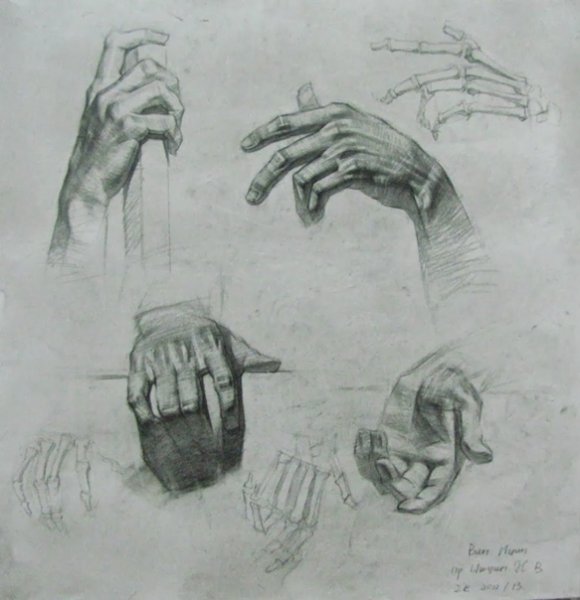 Академический рисунок руки