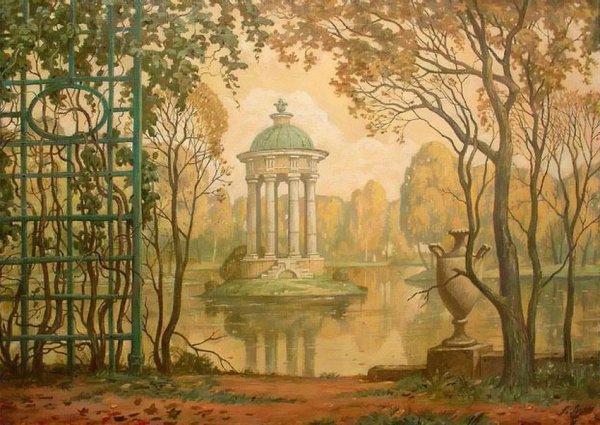 Шишкин и.и. аллея летнего сада в Петербурге (1869)