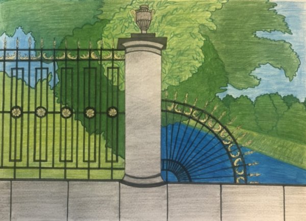 Решетка летнего сада силуэт