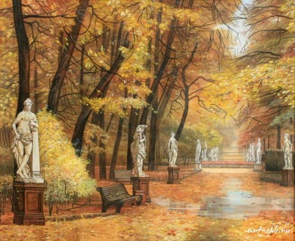 Летний сад в Санкт-Петербурге 19 век