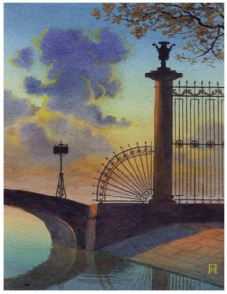 Зарисовки Санкт Петербург летний сад