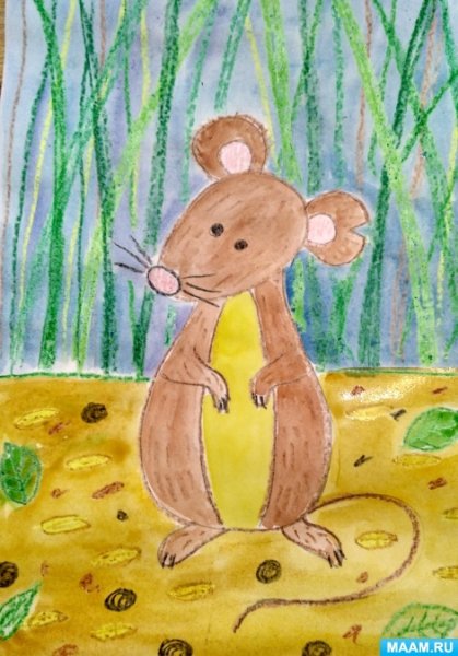 Иллюстрация мышонок пик Виталий Бианки для детей