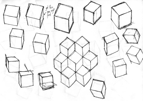 Объемный квадрат