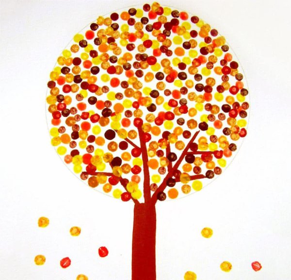 Рисование ватными палочкамм.