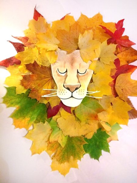 Подделка из Осеннил листьев