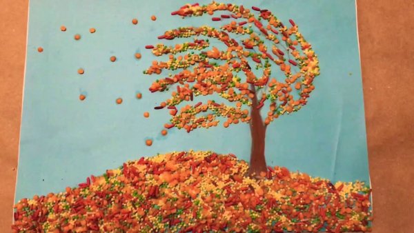 Поделки из пластилина осень