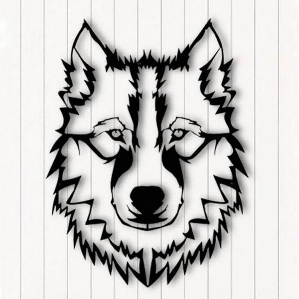 Волк тату эскиз