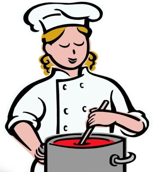 Раскраска повар