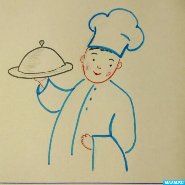 Профессия повар рисунок для детей