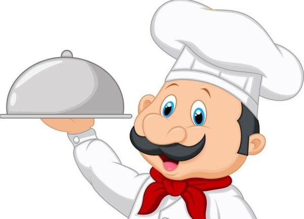 Повар раскраска для детей