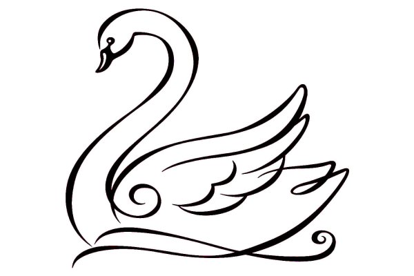 Шаблон лебедя