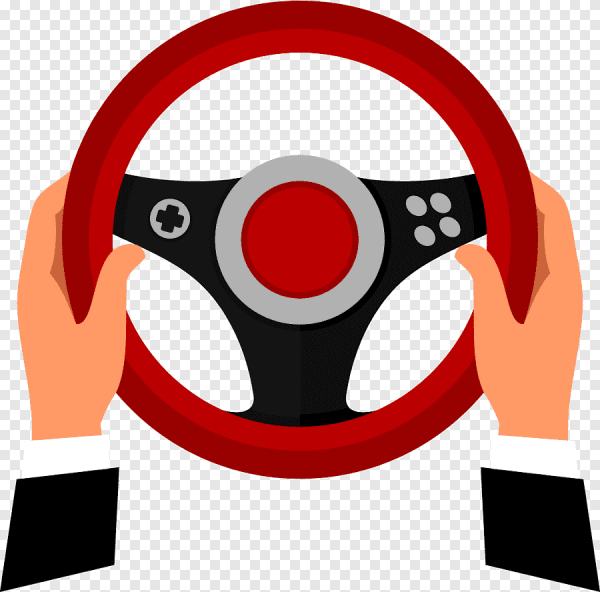 Мультяшный руль машины