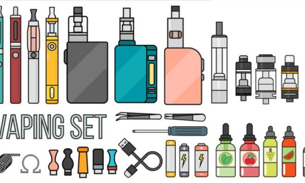 Вейп на прозрачном фоне