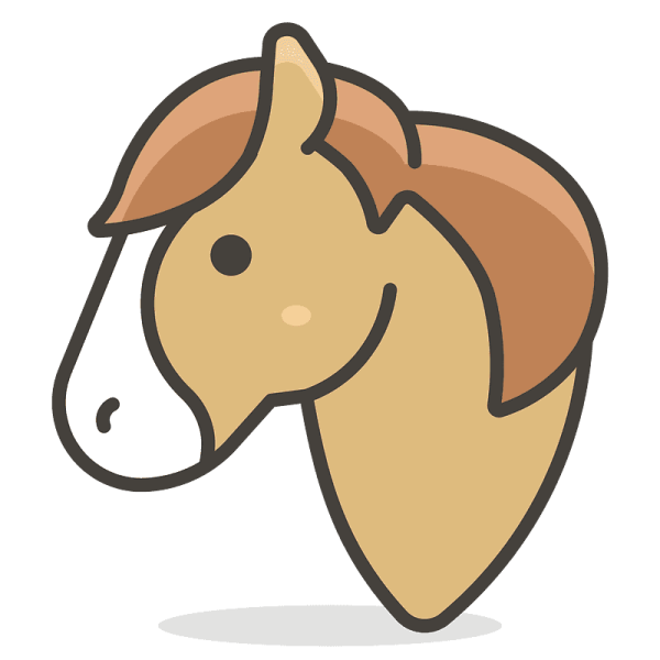 Морда лошади для детей