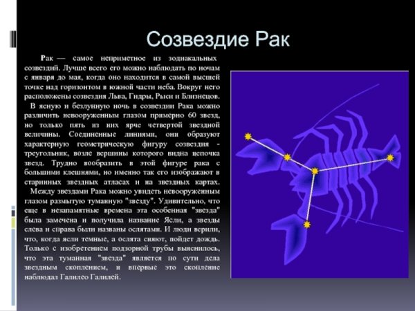 Рак«мое зодиакальное Созвездие»