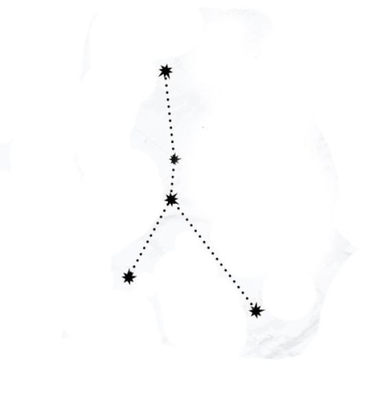 Созвездие пракрисунок по точкам