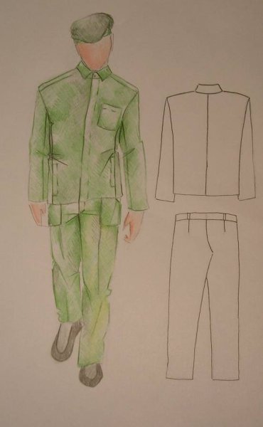 Эскиз военной формы