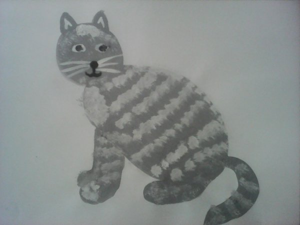 Усатый полосатый рисунок детей