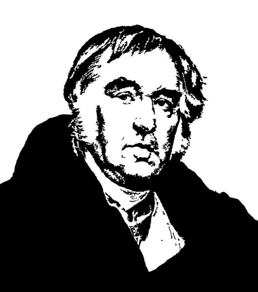 Крылов черно белый портрет