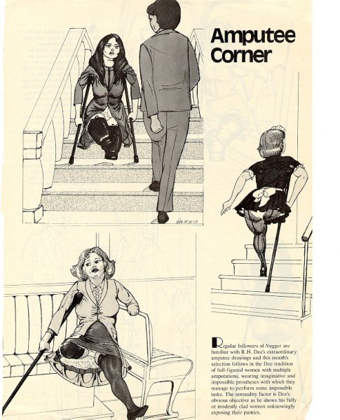 Девушка ампути рисунок