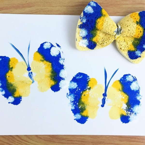 Картины губкой