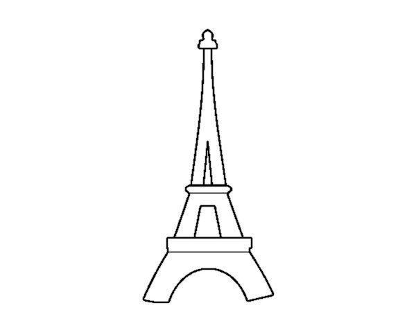Эйфелева башня раскраска для детей