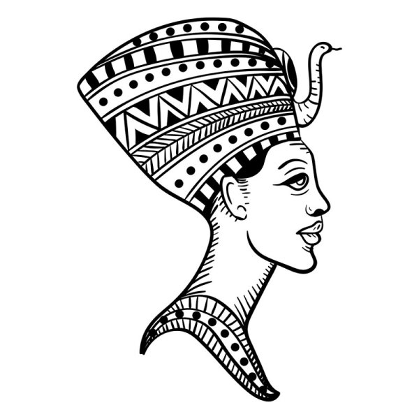 Нефертити Египет рисунок
