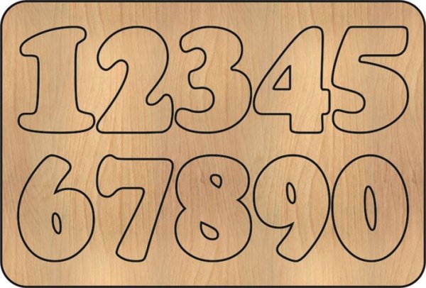 Трафареты на окна цифры 2020