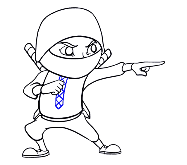 Нарисовать ниндзя