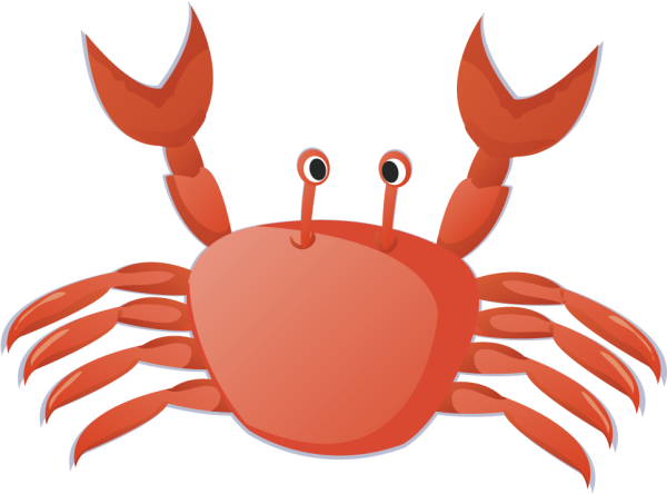 Краб векторный