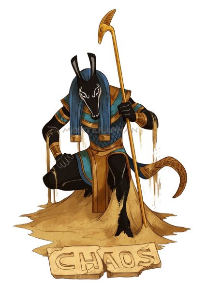 Египетский Бог сет рисунок