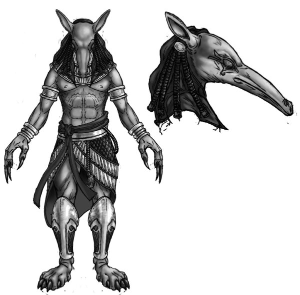 Силуэты египетских богов