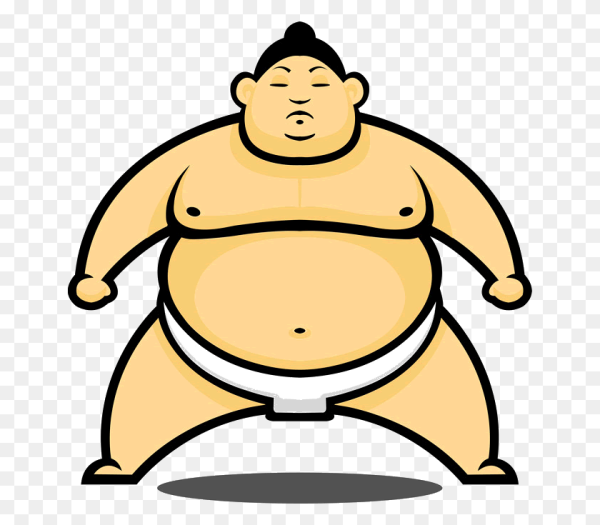 Борец сумо мультяшка
