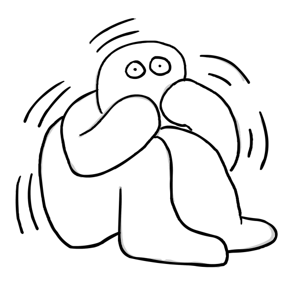 Страх раскраска