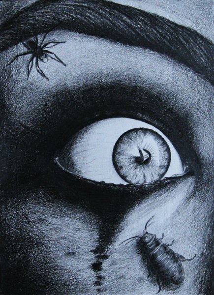 Страх рисунок карандашом
