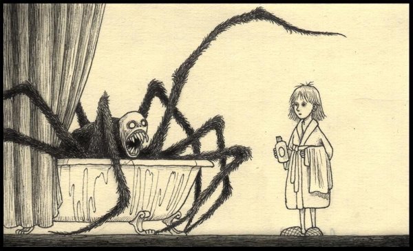 Страх рисунок карандашом