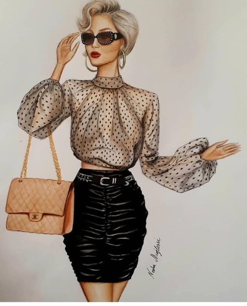 Мода рисунки