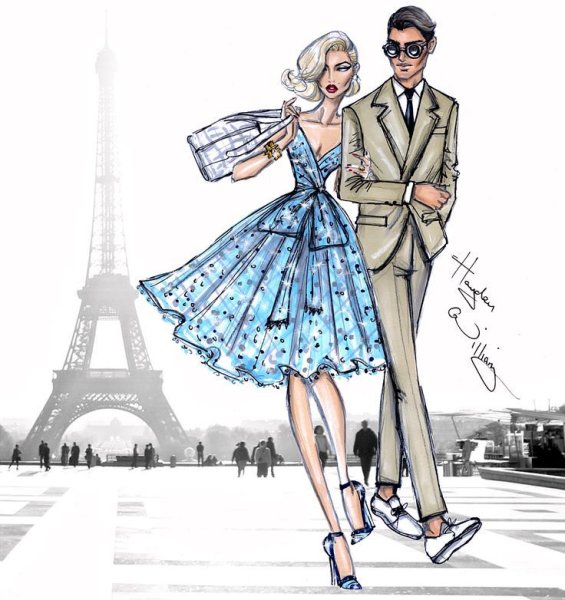 Модная девушка